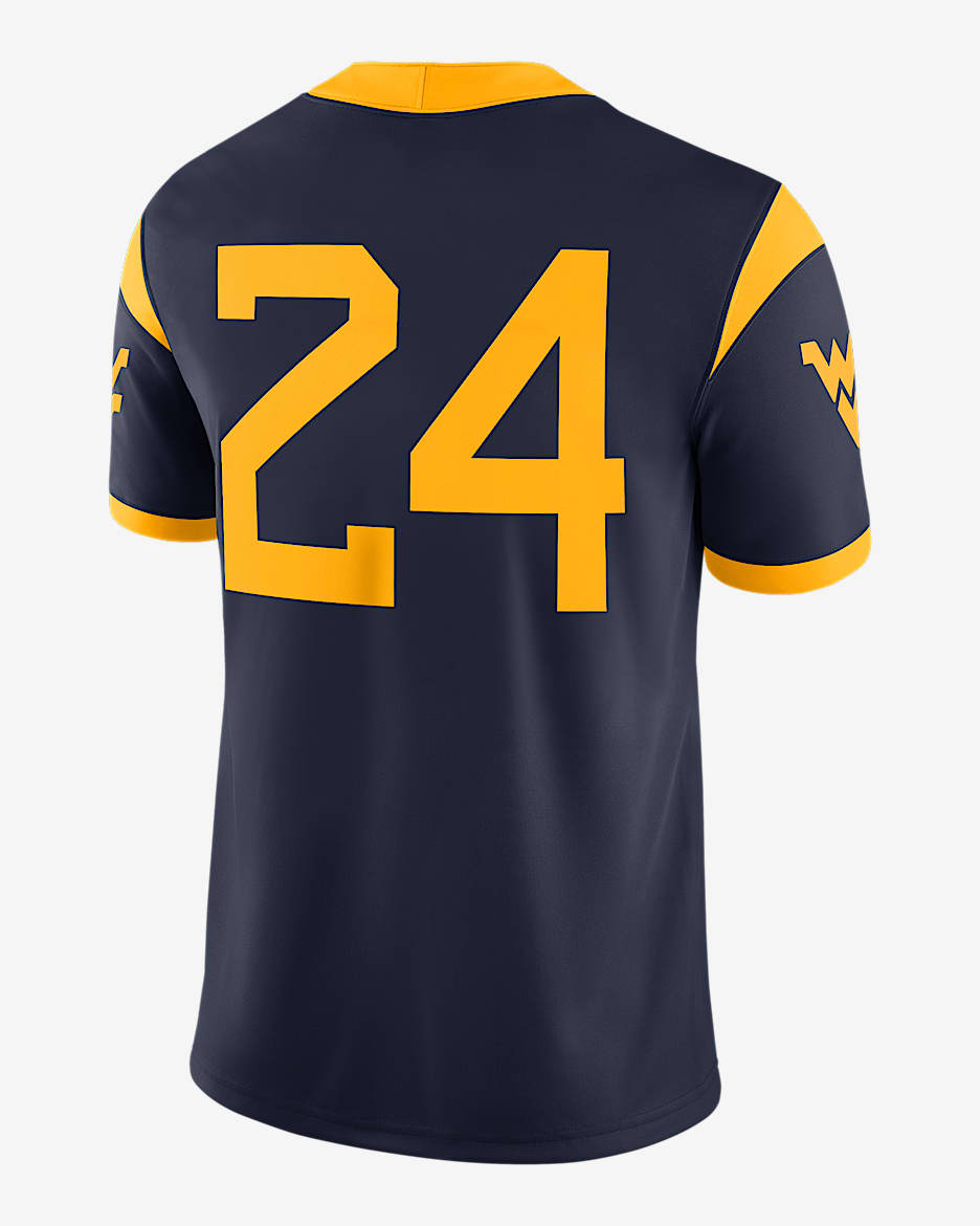 West Virginia Mountaineers WVU Nike Football Jersey shops AO9941-741 Mens Size Small